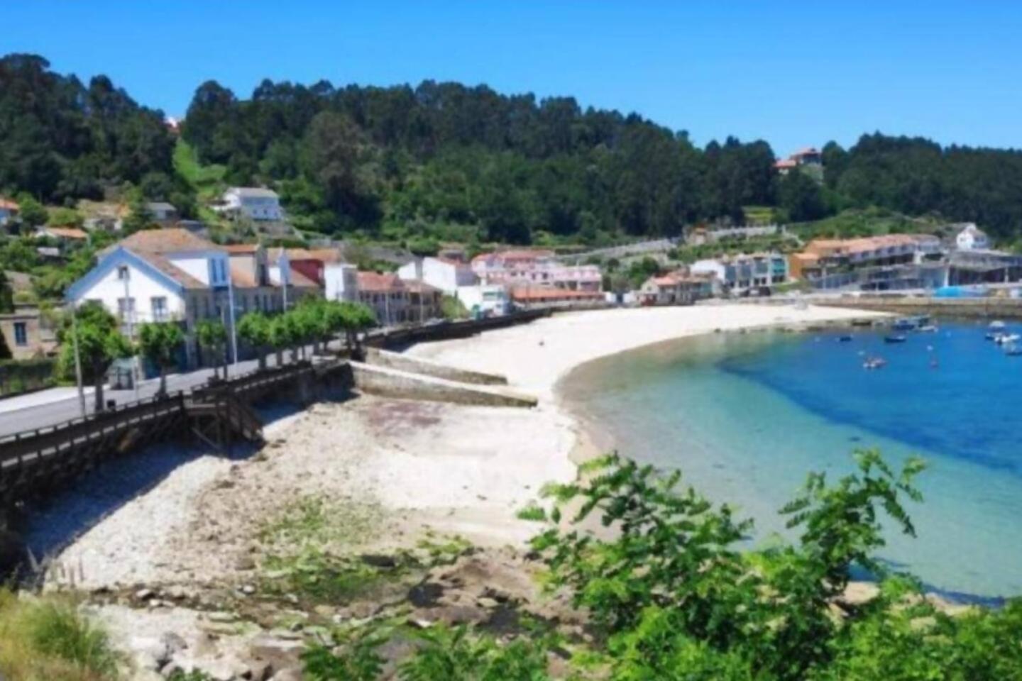 Casa Baja A La Playa Villa Bueu Kültér fotó